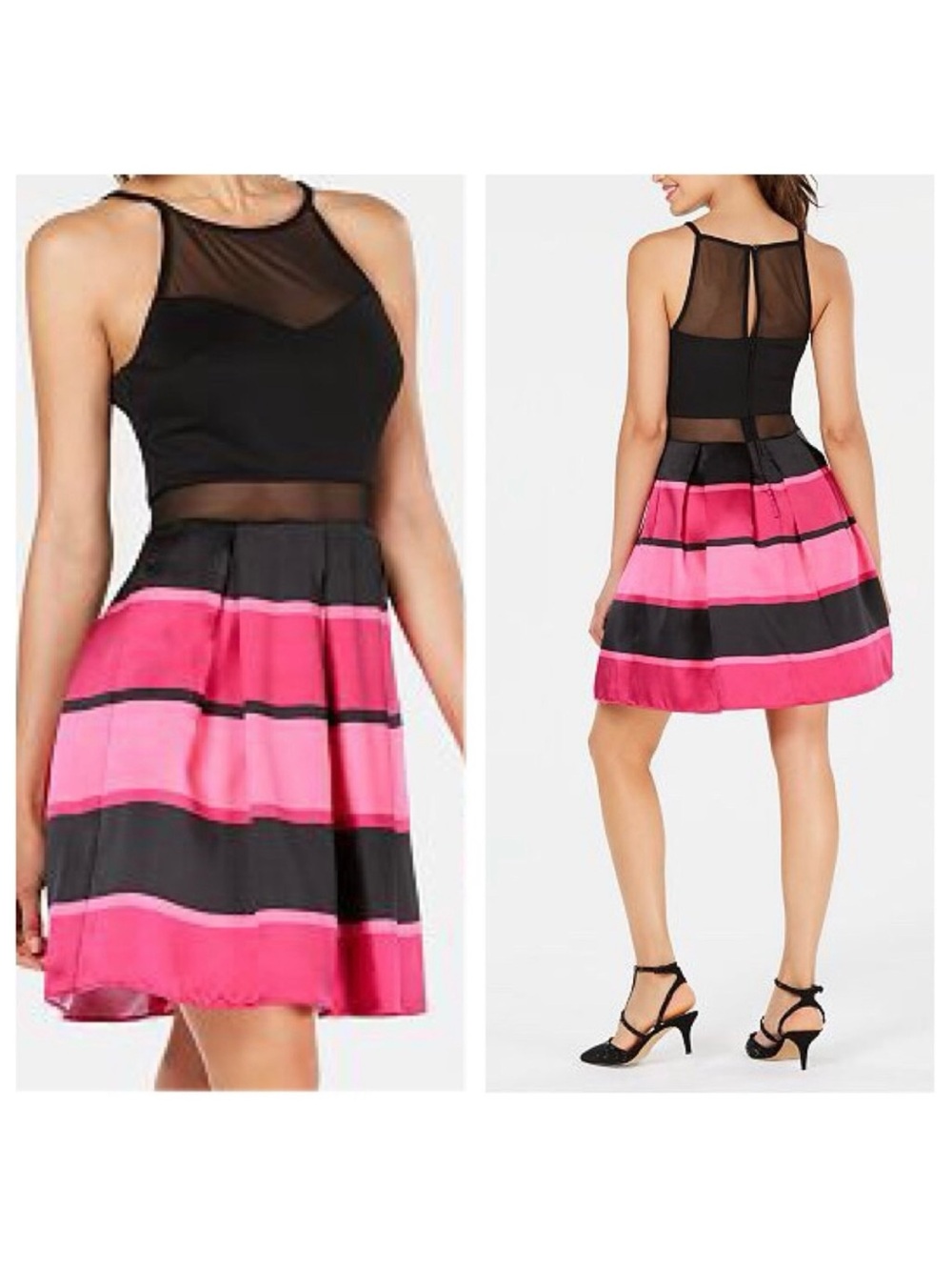 BCX Striped Social Dress